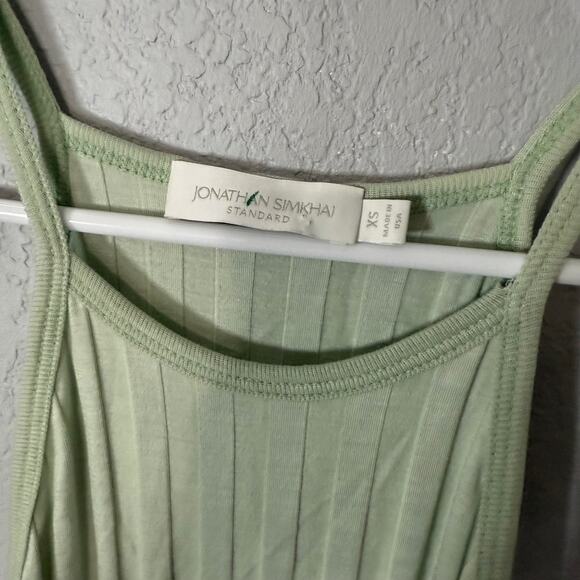 Jonathan Simkhai Standard Megan Rib Knit Maxi Dress in Green - Picture 7 of 8